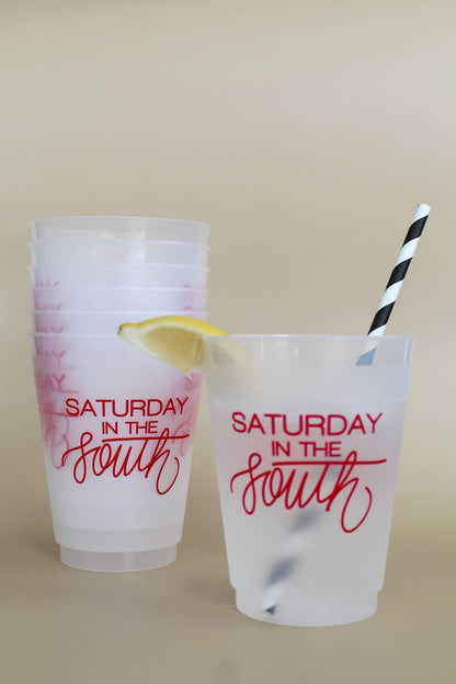 Saturday in the South RED | FrostFlex 16oz Set of 8 Cups