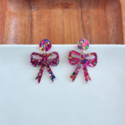 Christmas Bow Earrings