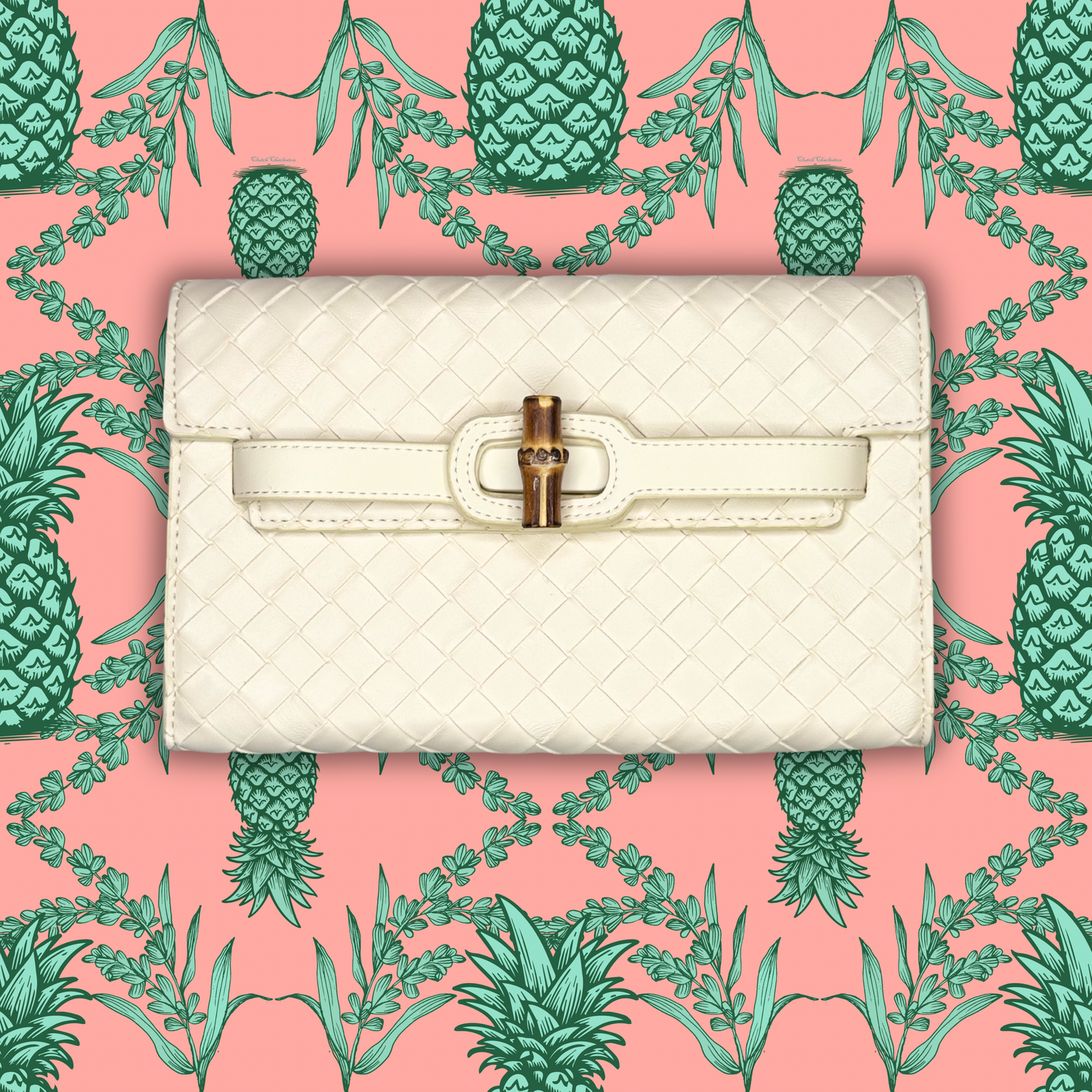 Broad Clutch-Cream