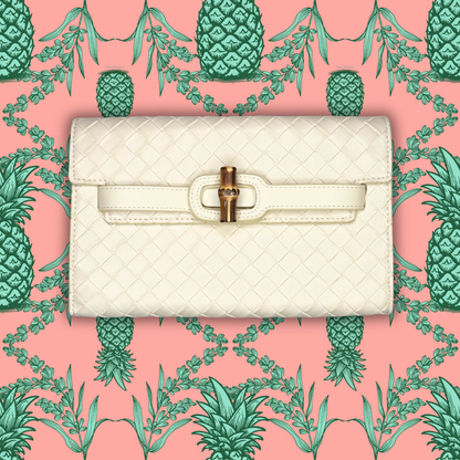 Broad Clutch-Cream