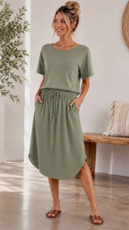 In The Know Skirt Set