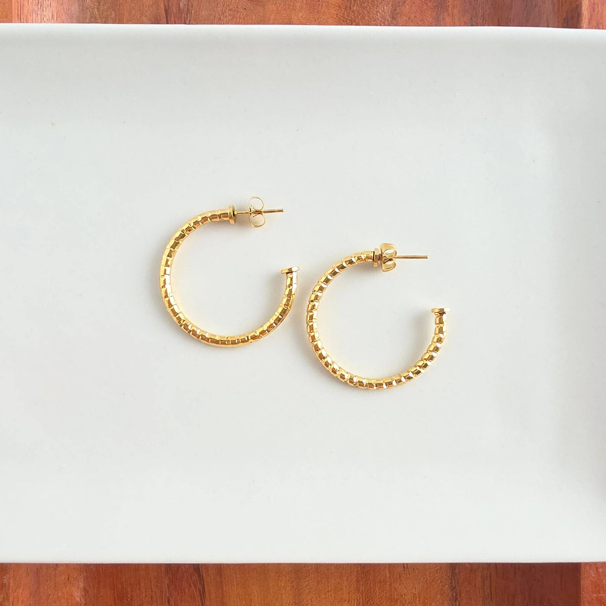 Luxe Harlow Hoops - Gold
