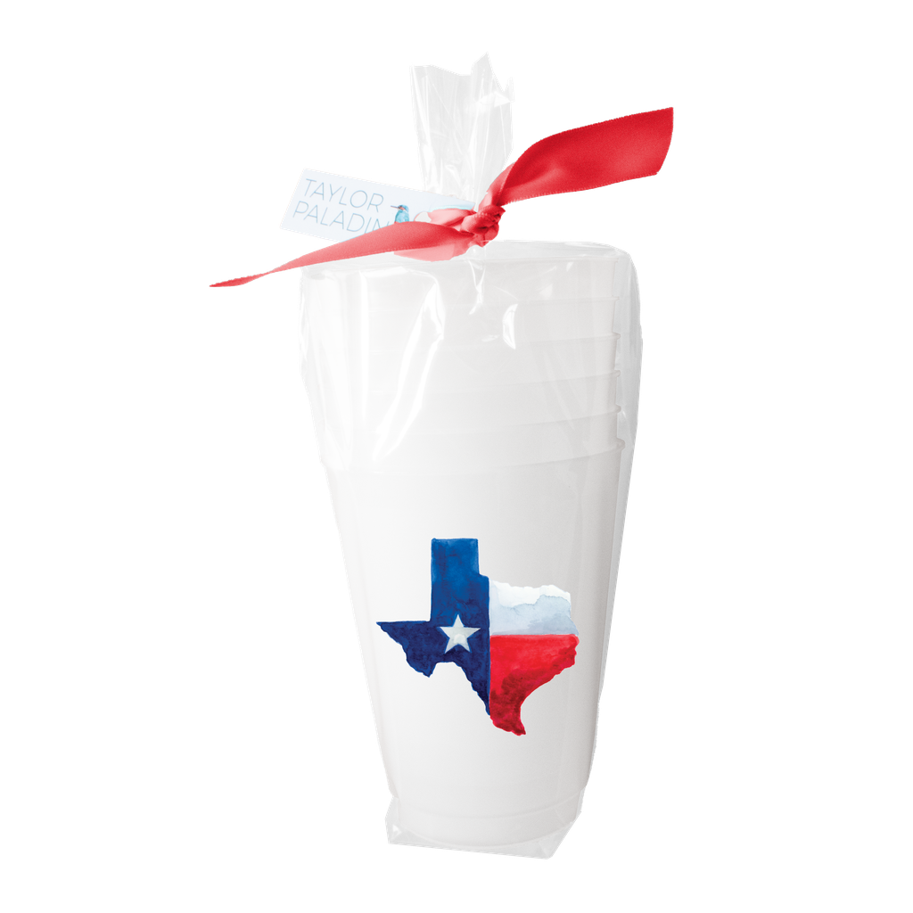 State of Texas Frosted Cups | Set of 6
