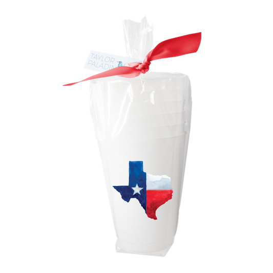 State of Texas Frosted Cups | Set of 6