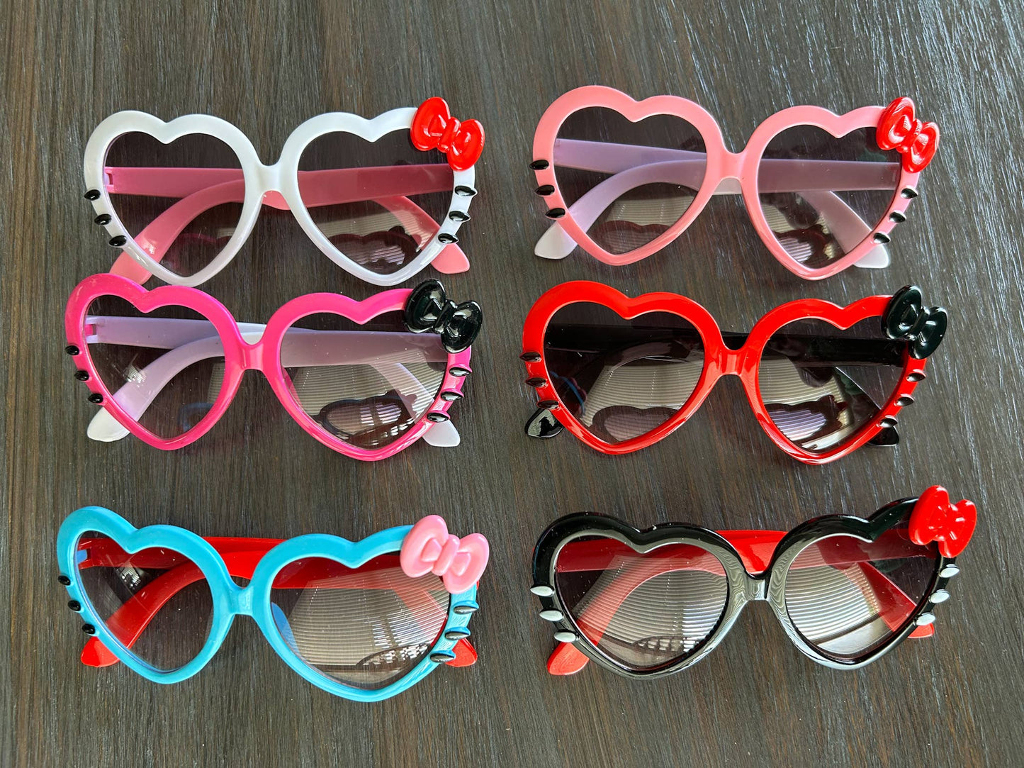 Heart Shaped Kids Sunglasses with Bow