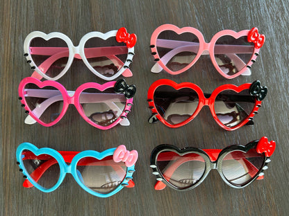 Heart Shaped Kids Sunglasses with Bow