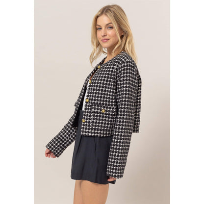 Plaid Tweed Jacket