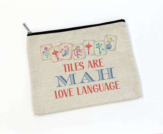 Mahjong Tile Makeup Bag