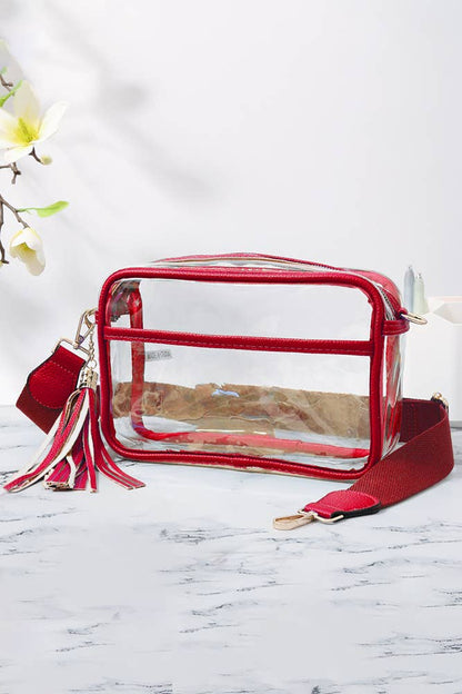Clear PU Cross Body Camera Bag