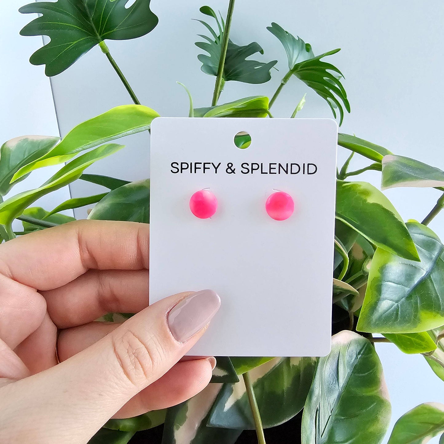 Kate Studs - Hot Pink