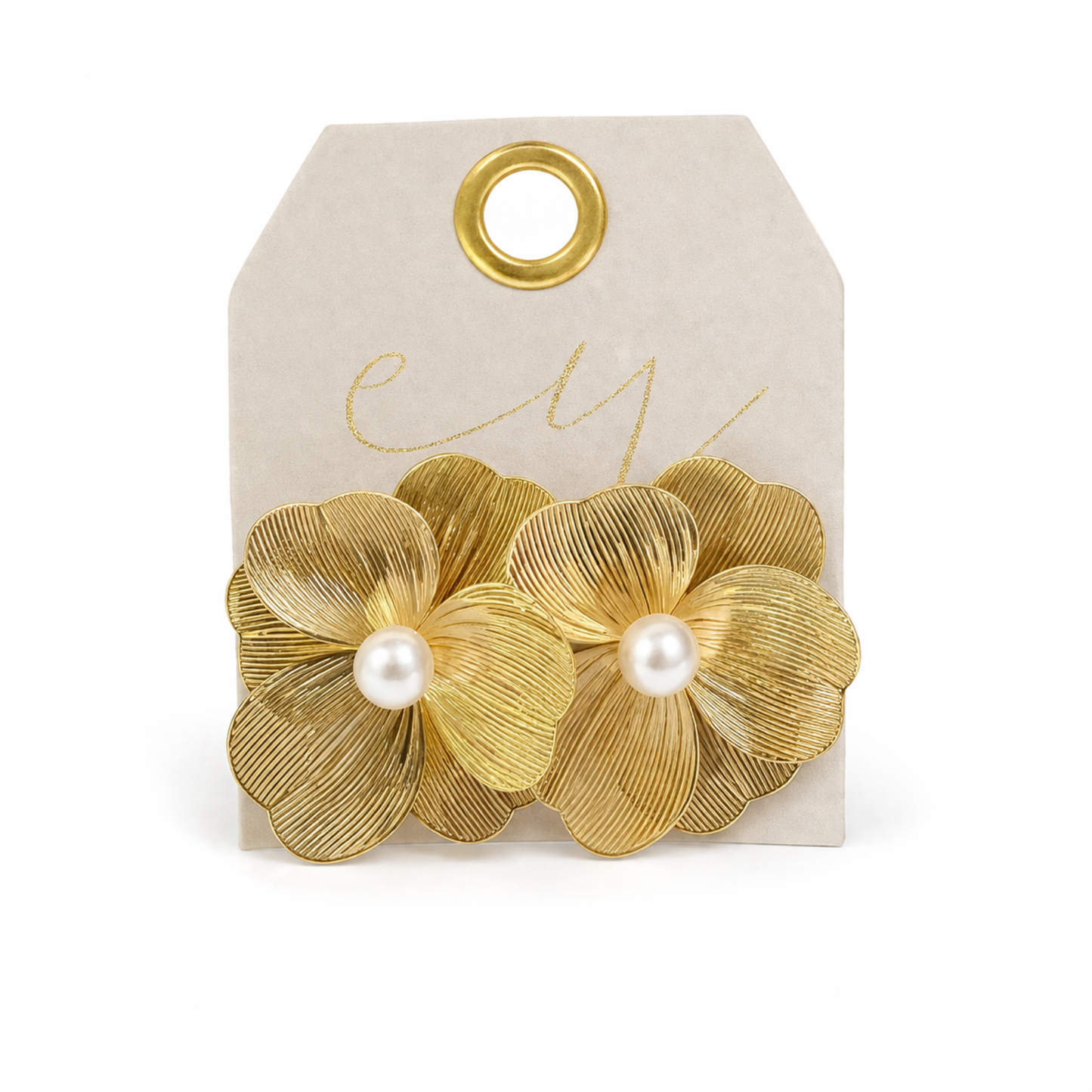 Golden Bloom Stud Earrings
