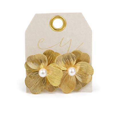 Golden Bloom Stud Earrings