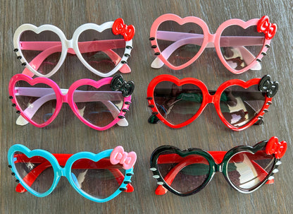 Heart Shaped Kids Sunglasses with Bow