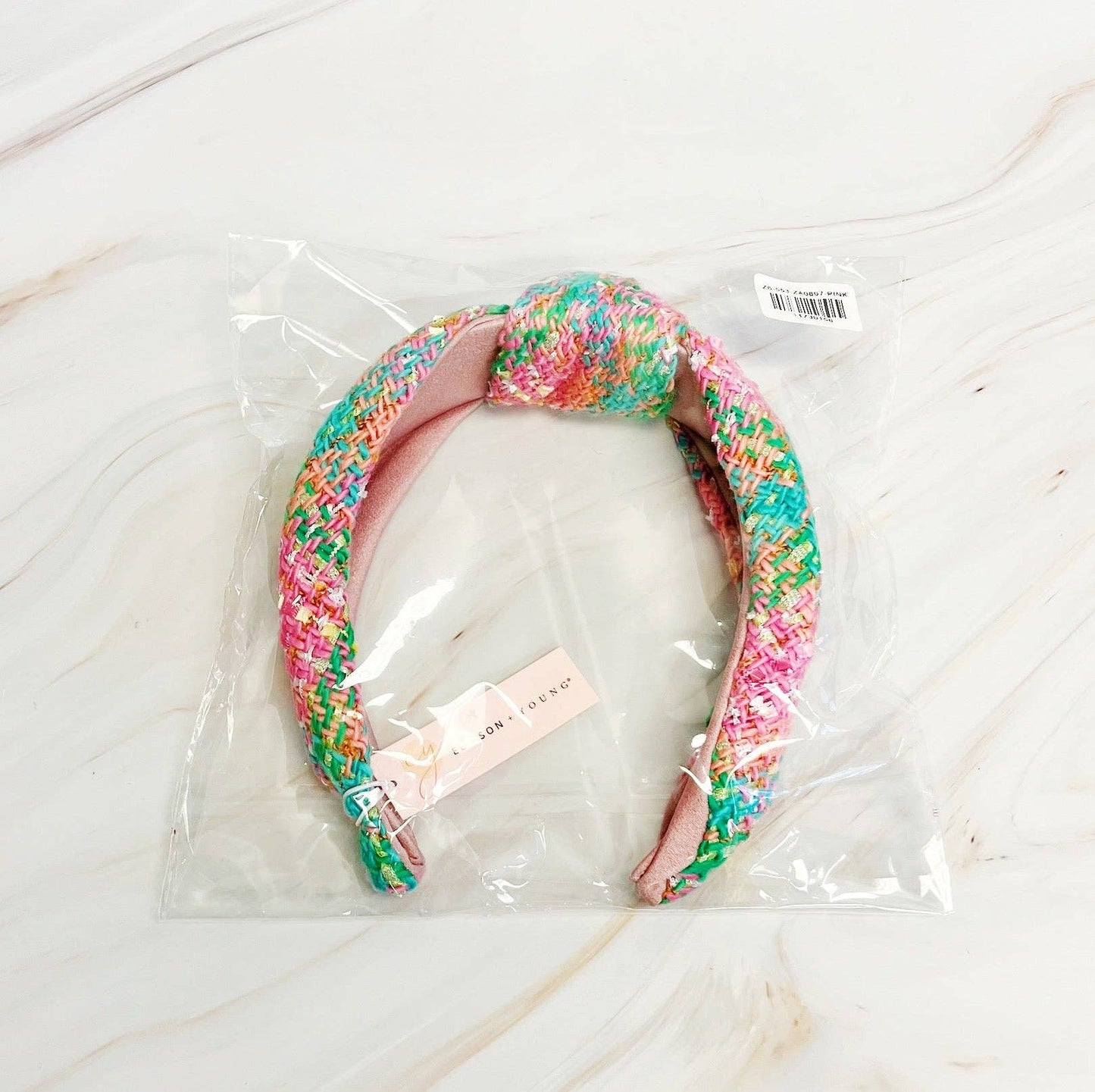 Happy Preppy Tweed Knotted Headband