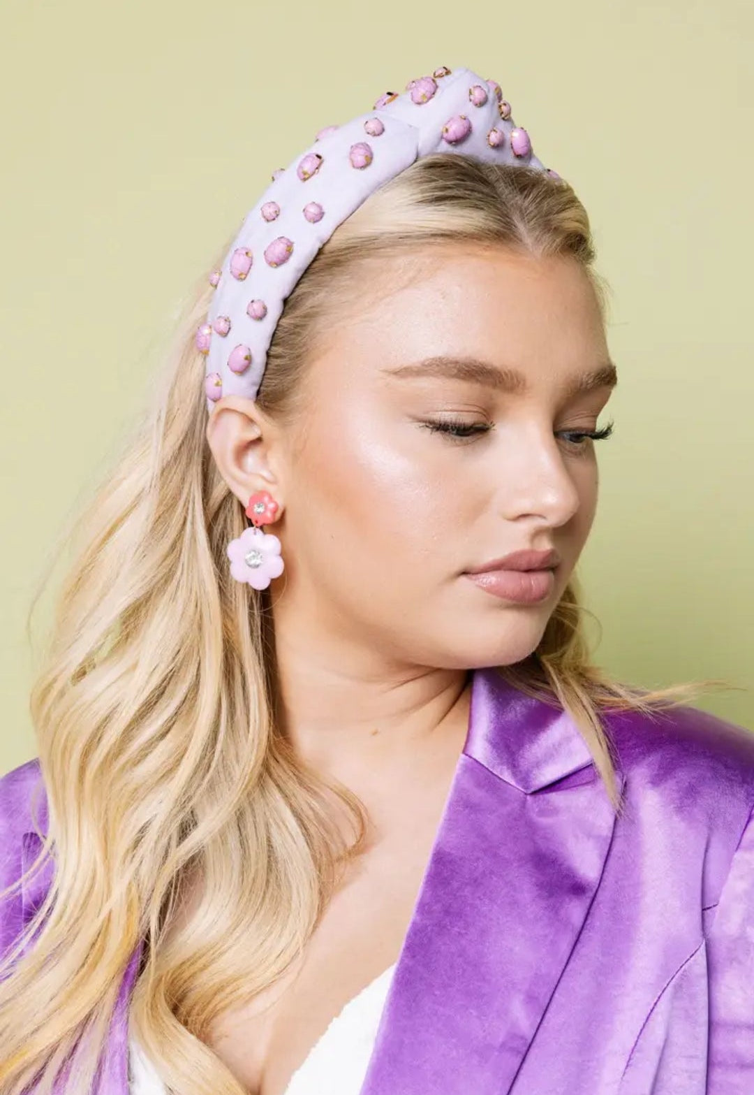 Purple Stone Headband
