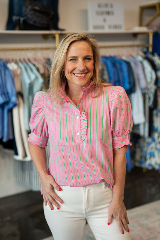 The Assistant Top-pink