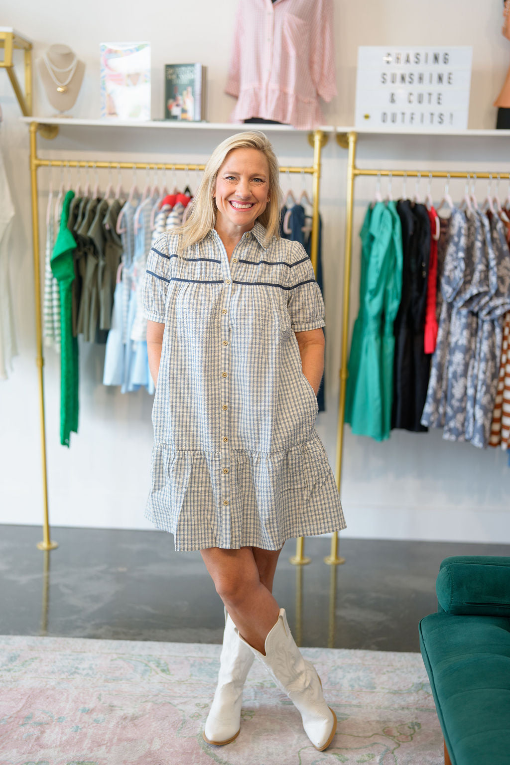 Seersucker Soiree Dress