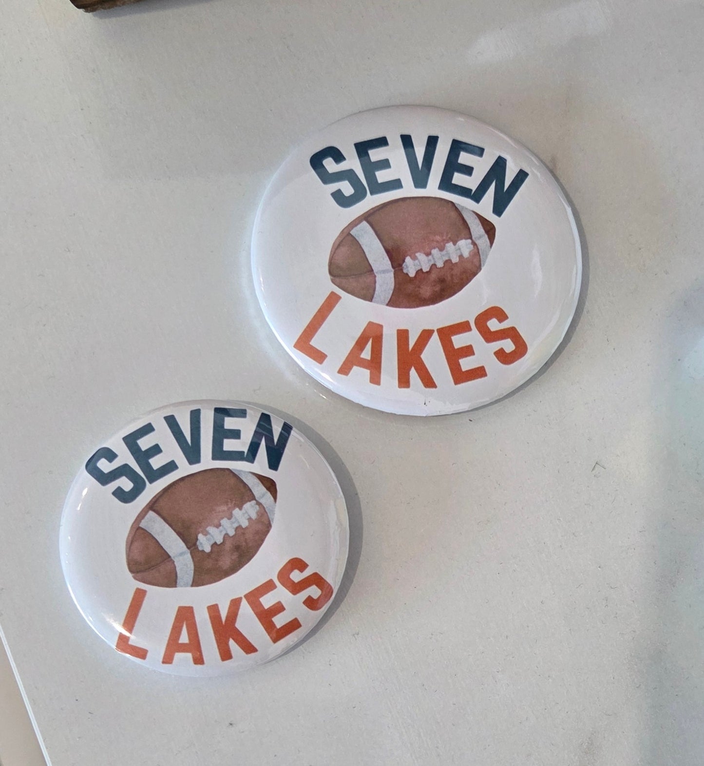 7 Lakes Small Button