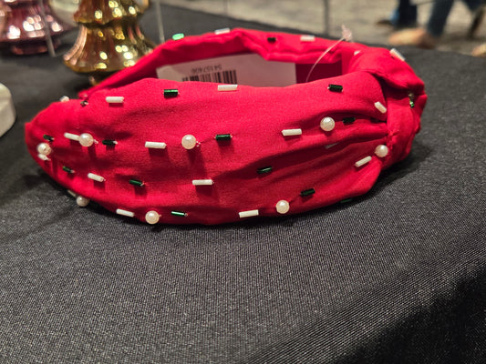 Red Headband with Confetti