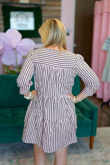 All The Love Striped Dress