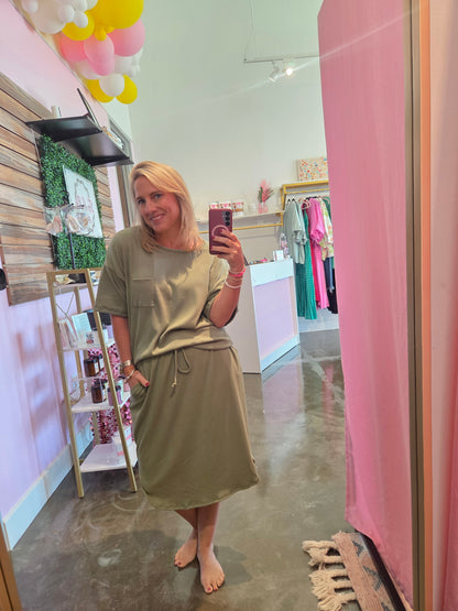 In The Know Skirt Set