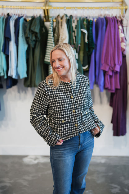 Plaid Tweed Jacket