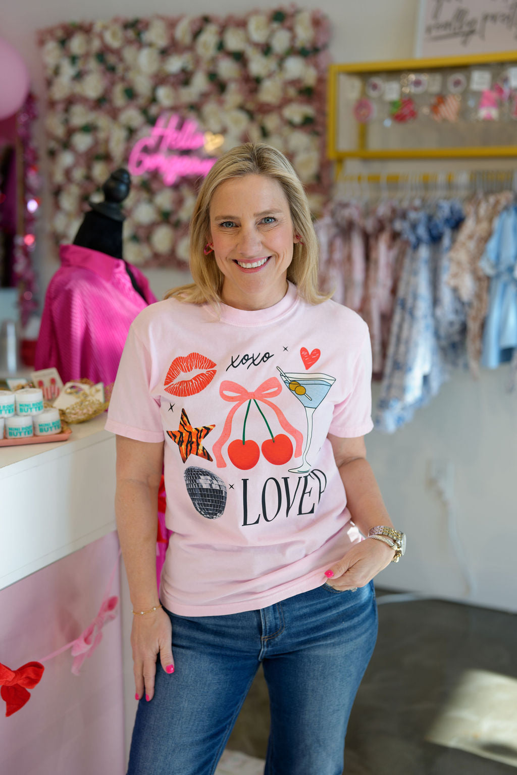 Valentines shirt martini