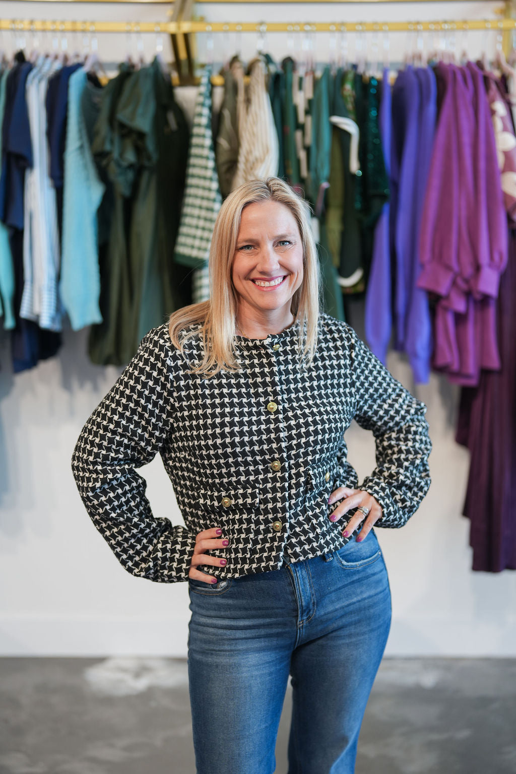 Plaid Tweed Jacket