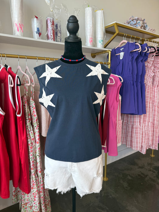 July Star shoulder Top