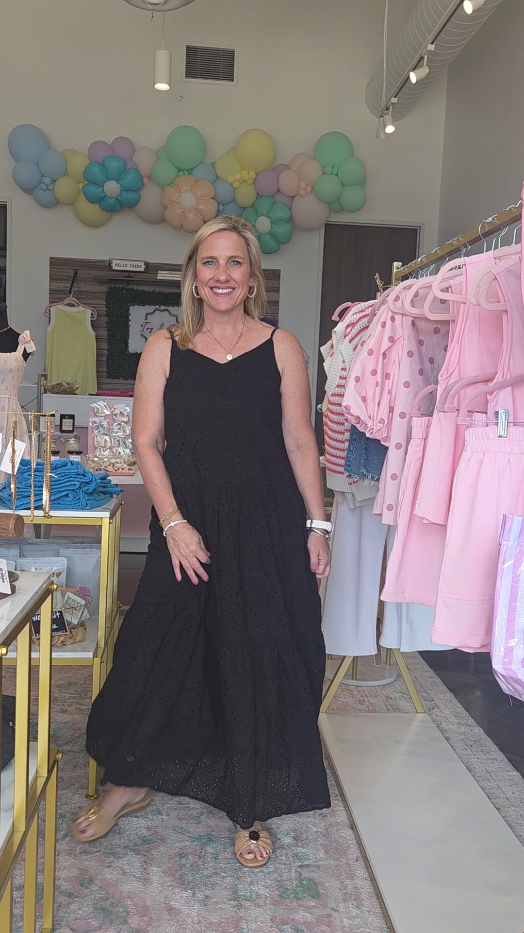 Eyelet Maxi Dress