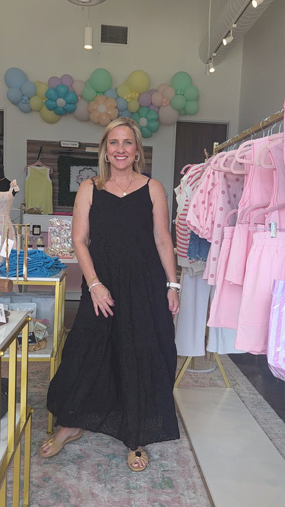 Eyelet Maxi Dress