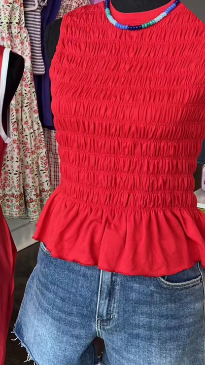 Lady In Red Top