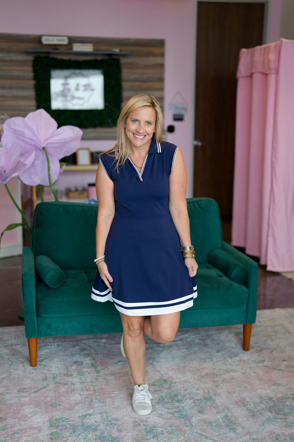 Navy Activewear Tennis Dress