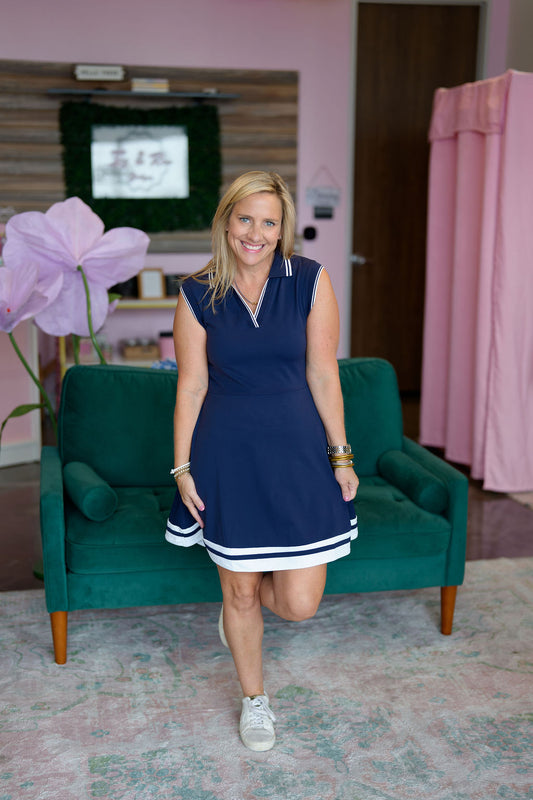 Navy Activewear Tennis Dress