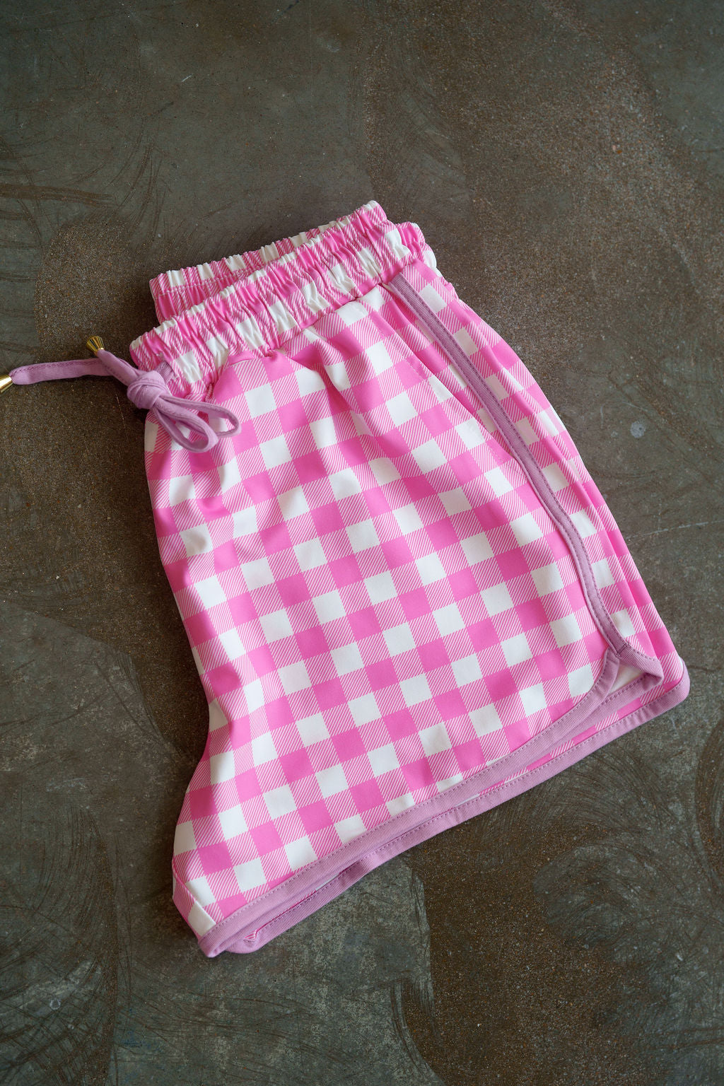 Pink Gingham Everyday Shorts