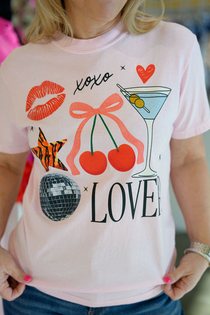 Valentines shirt martini