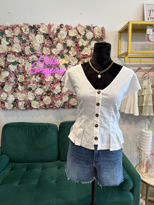 The Office Button Down Top