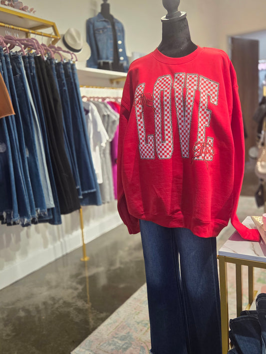 Valentines Sweatshirt Love