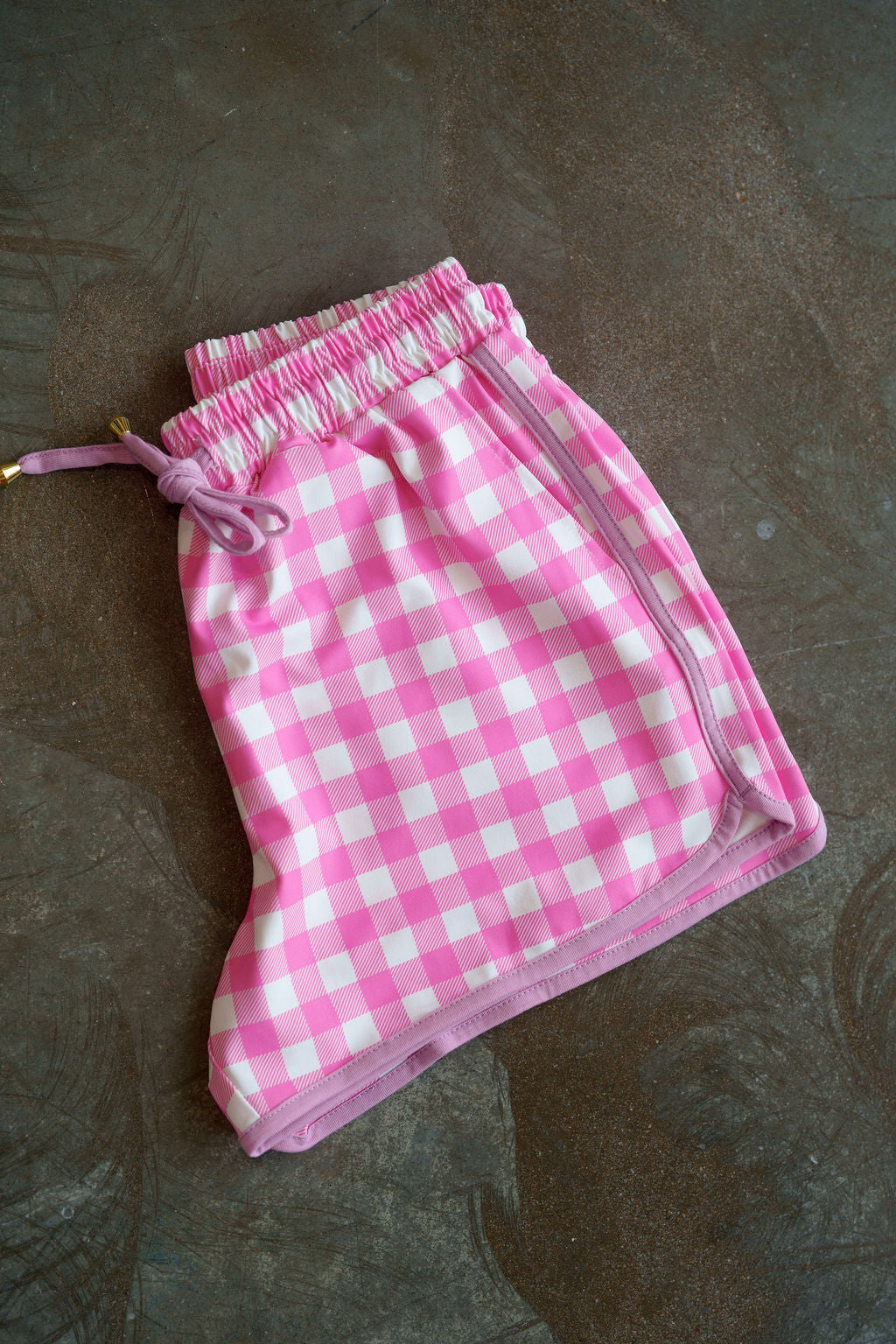 Pink Gingham Everyday Shorts