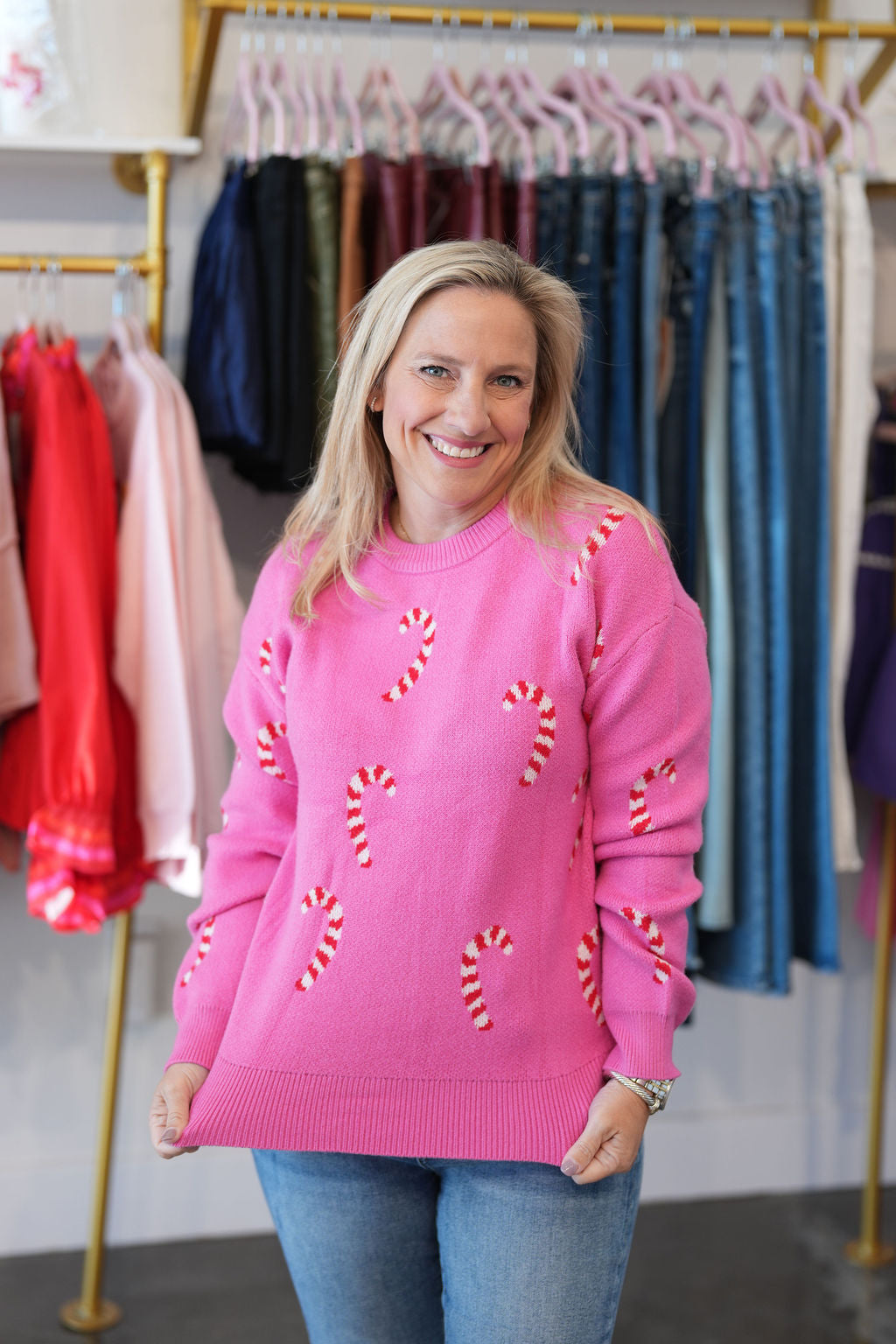 Candy Cane Lane Sweater