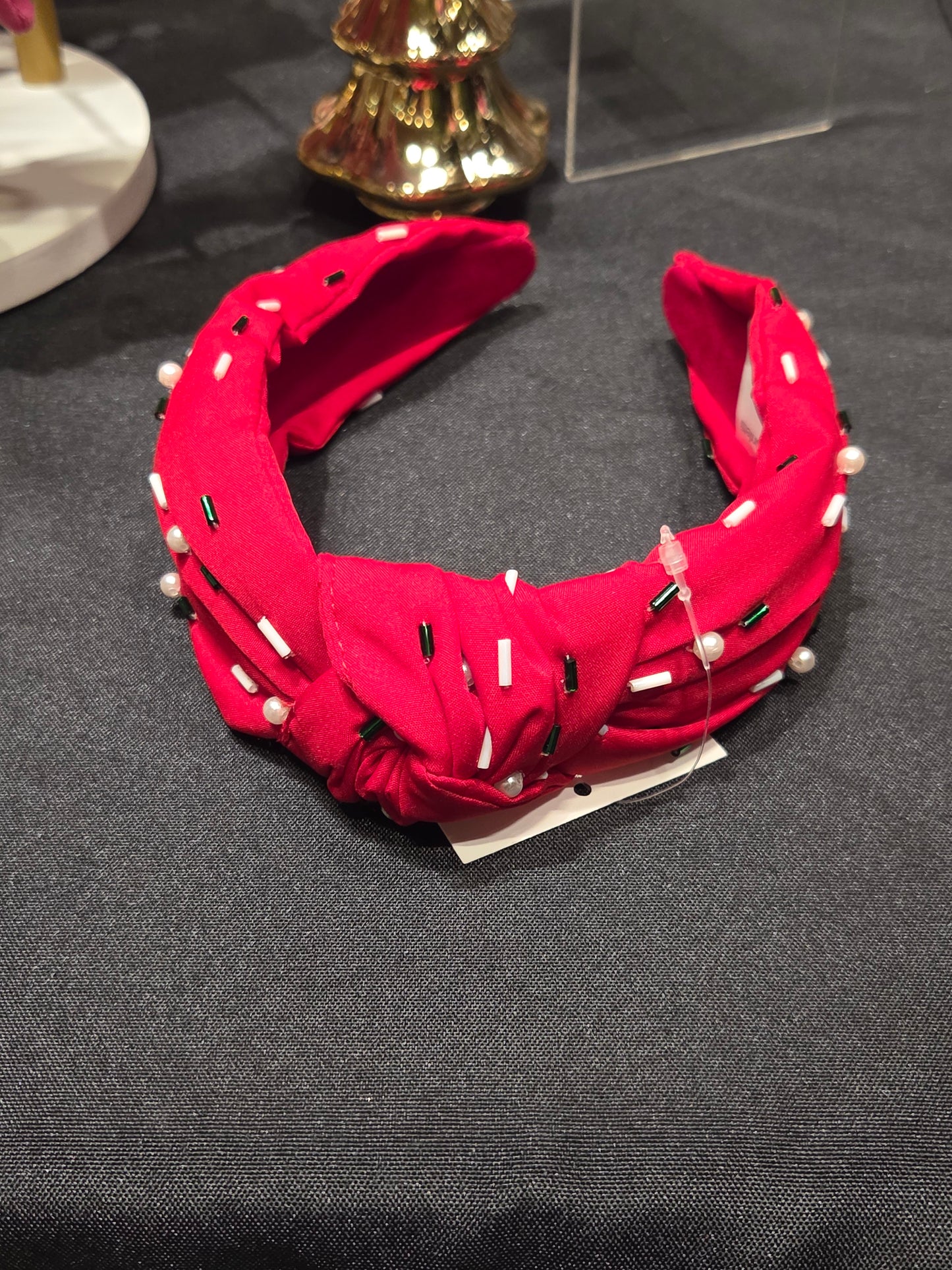 Red Headband with Confetti