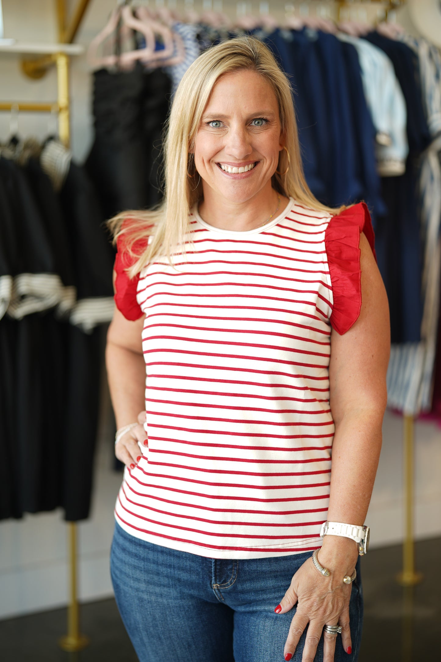 Two Hearts Ruffle Sleeve