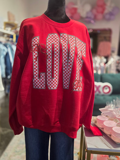 Valentines Sweatshirt Love