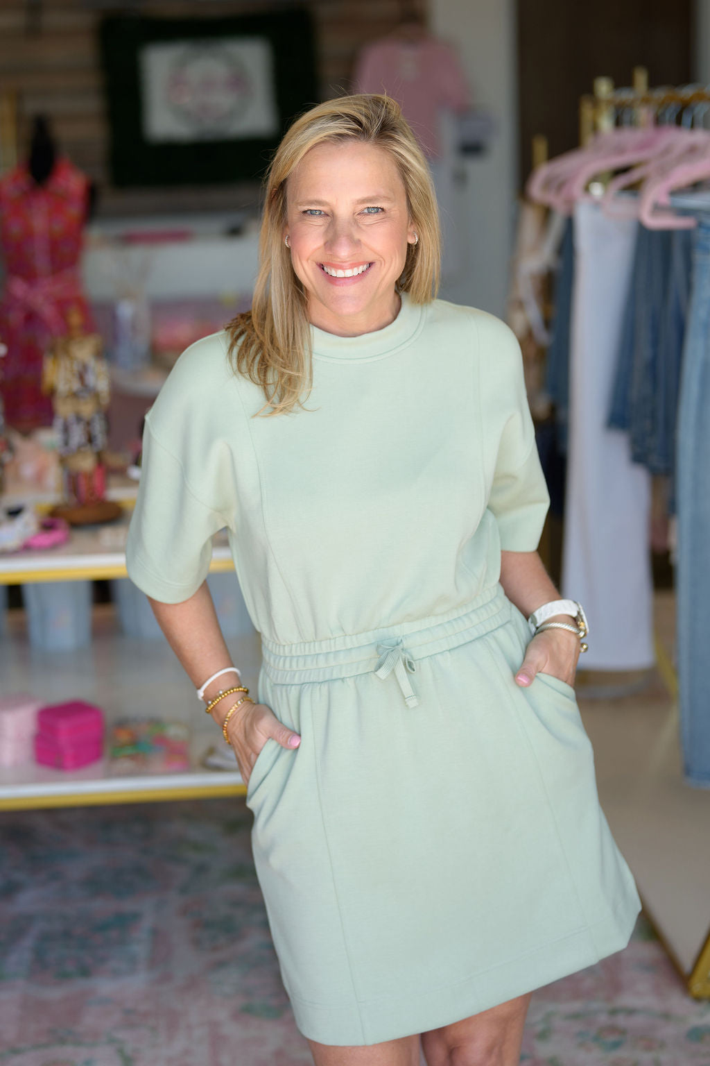 Lifetime Dress-Pistachio