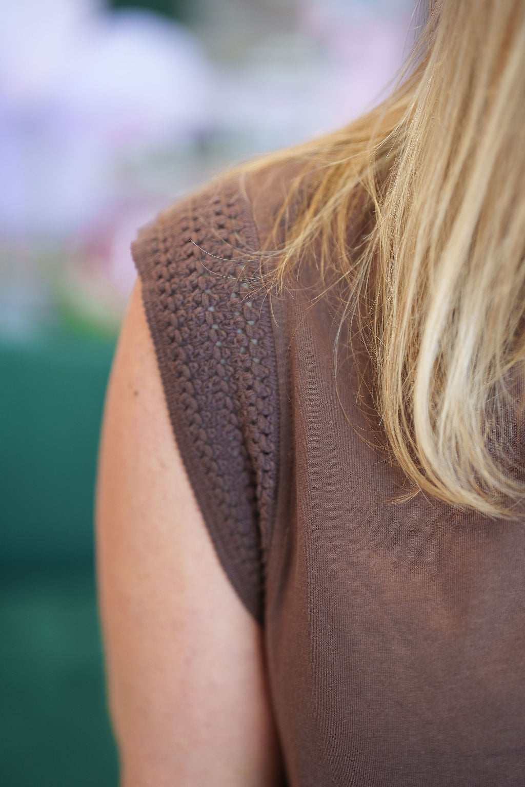 Chocolate Sleeveless Top