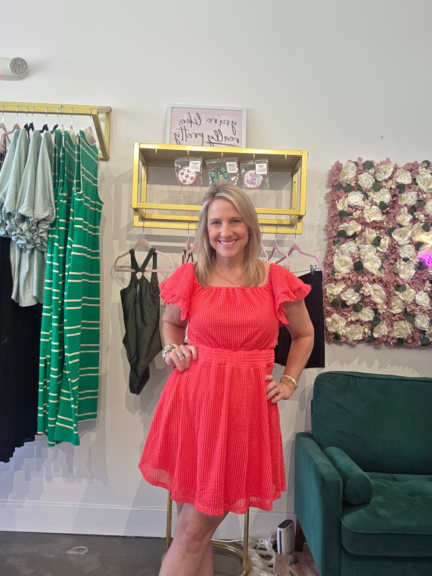 Cabo Off-The-Shoulder Mini Dress